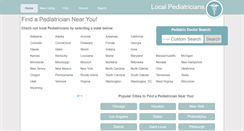 Desktop Screenshot of localpediatrics.com